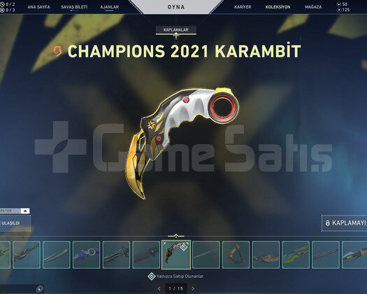 ChampionKarambit/15Bıçak/10 Vandal/11 Phan/Dopdolu