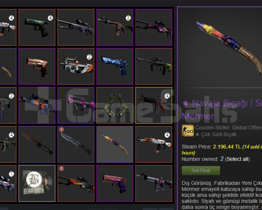 BIÇAKLI ELDİVENLİ CSGO HESABI HEMEN TESLİM