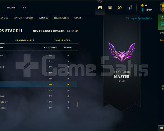 EUW TFT MASTER HESAP