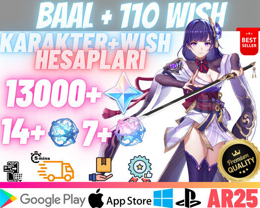 EU | AR25 BAAL + 110 Wish - 13000 Primo 14+7 Fate