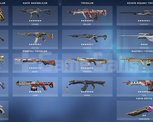 500Satış/21 Bıçak/20 Vandal/12 Phantom/Dopdolu