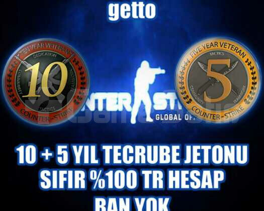 5 ADET 10 + 5 YIL TECRUBE JETONLU HESAP