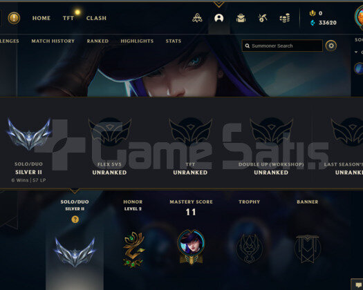 EUW SİLVER 2 26K MAVİ ÖZ +28LP GAİNLİ