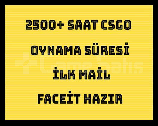 2500 Saat Csgo + İLK MAİL