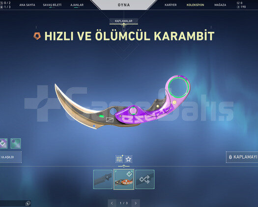 ÖLÜMCÜL KARAMBİT VE ŞEMATİK VANDAL TR HESAP