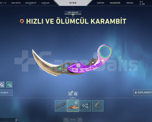 ÖLÜMCÜL KARAMBİT VE ŞEMATİK VANDAL TR HESAP