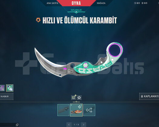 ÖLÜMCÜL KARAMBİT VE KÖKEN VANDAL TR HESAP