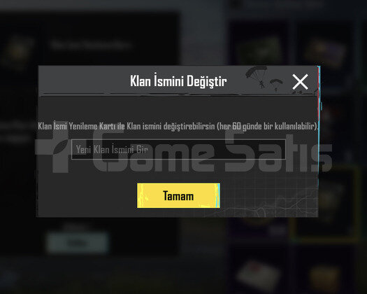 9.7 PUBG KLAN İSİM DEĞİŞTİRME AKTİF
