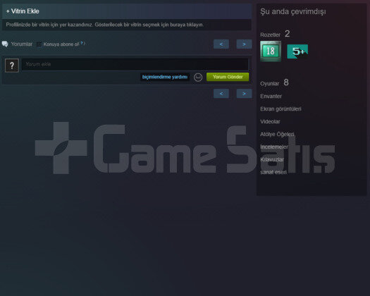 18 YILLIK STEAM 10 LEVEL STEAM 5000+GÜN OFF