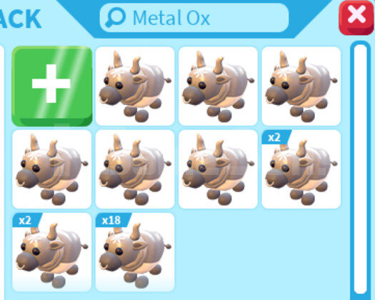 Adopt Me 16x Metal Ox