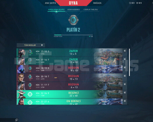 KELEBEK, PHANTOM VE VANDALLI PLAT 2 HESAP
