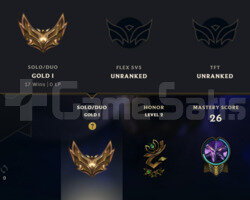 EUW GOLD1 17win 63winrate