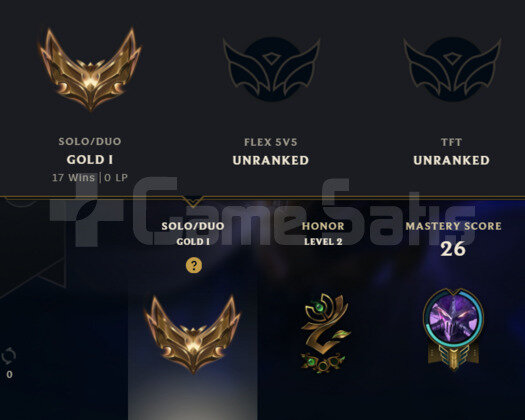 EUW GOLD1 17win 63winrate