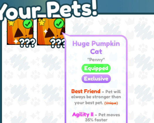 2x Huge Pumpkin Cat