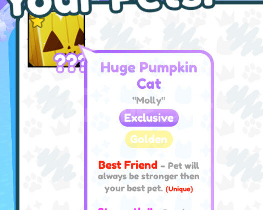 GOLDEN Huge Pumpkin Cat!! Best Friend + Strenght 2
