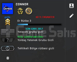 2 MADALYALI 60 TL ENVANTER CSGO PRIME HESAP