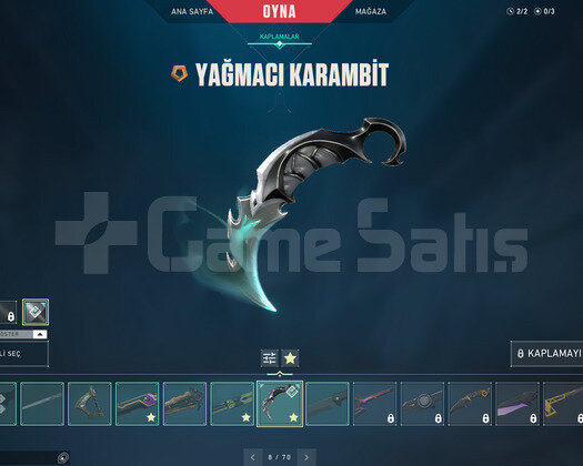 YAĞMACI KARAMBİT VE 7 EFSANE VANDAL TR HESAP