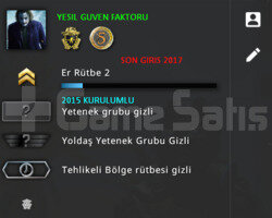 2 MADALYALI SON GIRIS 2017 CSGO PRIME HESAP