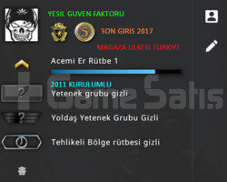 2 MADALYALI MAGAZA ULKESI TURKIYE CSGO PRIME HESAP