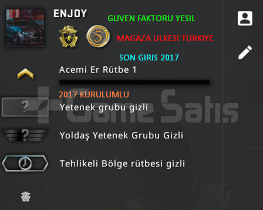 2 MADALYALI MAGAZA ULKESI TURKIYE CSGO PRIME HESAP