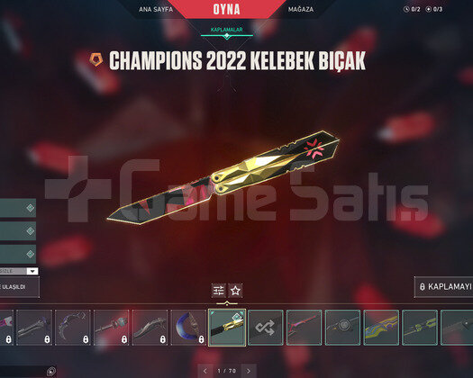 CHAMPİONS KELEBEK VE ASİL VANDAL TR HESAP