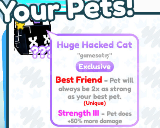 Huge Hacked Cat Pet Simulator