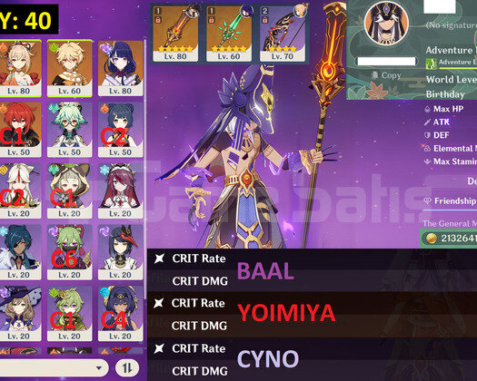 EU | AR51 C2 Cyno + SoTSS + Kazuha + BAAL - 10x5
