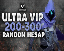 100 ULTRA VIP 200-300 DOPDOLU SKINLİ RANDOM HESAP