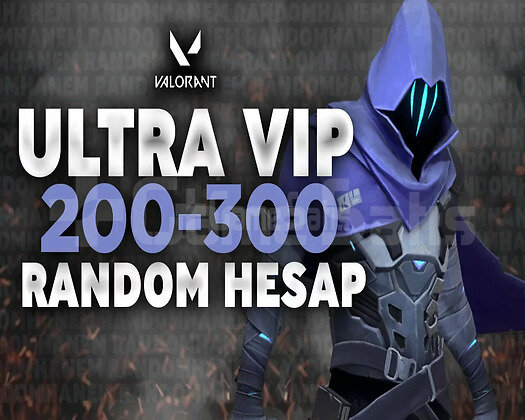100 ULTRA VIP 200-300 DOPDOLU SKINLİ RANDOM HESAP