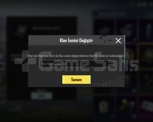 10 SV PUBG KLAN İSİM DEĞİŞTİRME AKTİF
