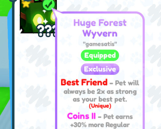 Huge Forest Wyvern Pet Simulator