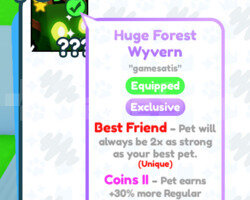 Huge Forest Wyvern Pet Simulator