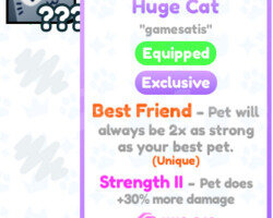 Huge Cat #48,818 Pet Simulator