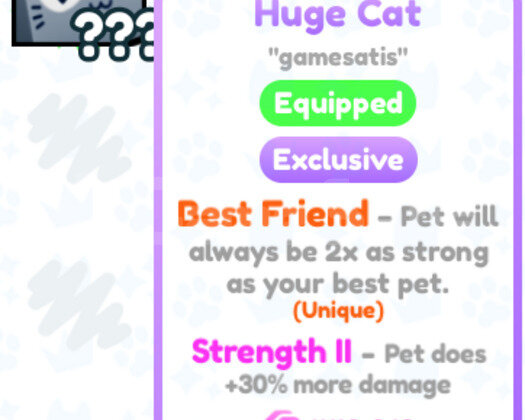 Huge Cat #48,818 Pet Simulator