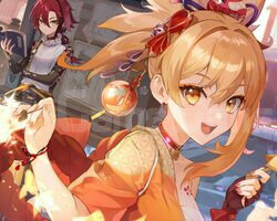Yoimiya+Thundering Pulse+Keqing