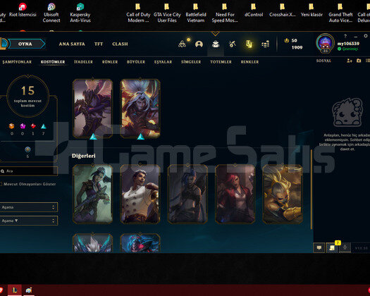 FRESH HESAP DERECELİ AÇIK 35 LVL 15 KOSTÜMLÜ