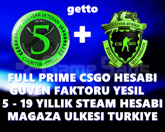 2 MADALYA | FULL PRİME CSGO | TR MAĞAZA