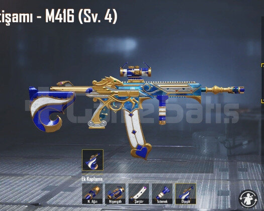 M416 4 SEVİYE + 7 YÜKSELTBLR + TEMİZ BAĞ