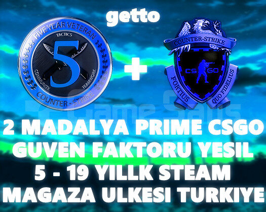 2 MADALYA | PRIME CSGO | ARKADAS EKLEME ACIK