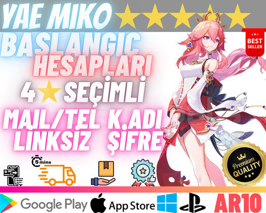 EU | AR10 Yae Miko - Temiz Başlangıç Hesapları