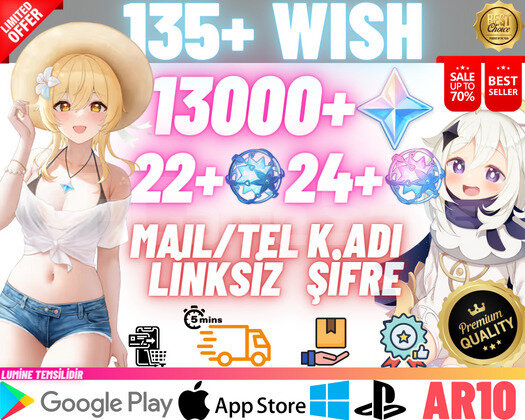 EU | AR10 135+ Wish - 13000 Primo 22+24 Fate