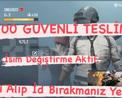 9.8 SV PUBGM KLAN İSİM DEĞİŞTİRME AKTİF