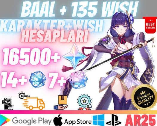 EU | AR25 BAAL + 135 Wish - 16500 Primo 14+7 Fate