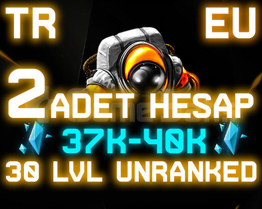 2 ADET TR-EUW 37-40K ÖZ 30 LEVEL UNRANKED HESAPLAR