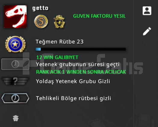 2 MADALYA | PRİME CSGO | RANK ACIK