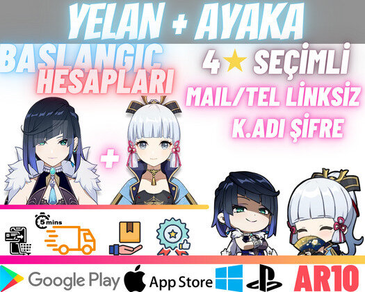 EU | AR10 Ayaka + Yelan - Süper Başlangıç