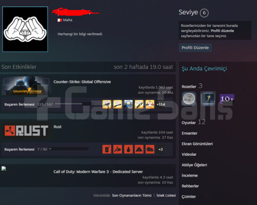 CSGO 4 MADALYA HESAP