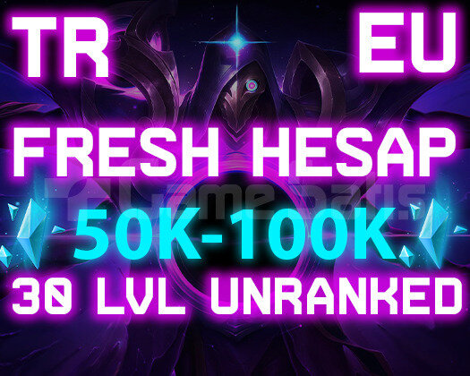 TR-EUW 50K-100K 30 LEVEL UNRANKED GARANTİLİ HESAP