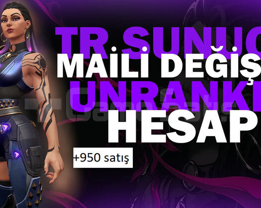 TR SUNUCU 2 ADET MAİL DEĞİŞEN UNRANKED HESAP