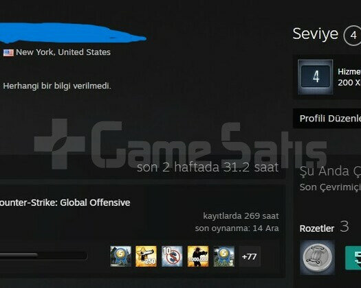 CSGO PRİME HESAP ÇOK UYGUNA 2 MADALYALI!!!